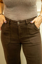 Alder Jean - Wide Leg, Chocolate