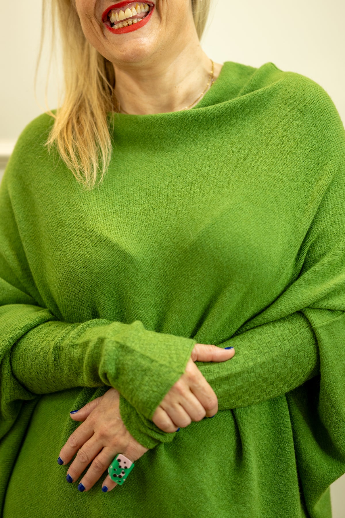 Asymmetric Knit, Fern
