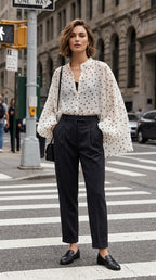 Amila Dotty Shirt, Off-White