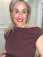 Eirlys Dalida Top, Brown Stone