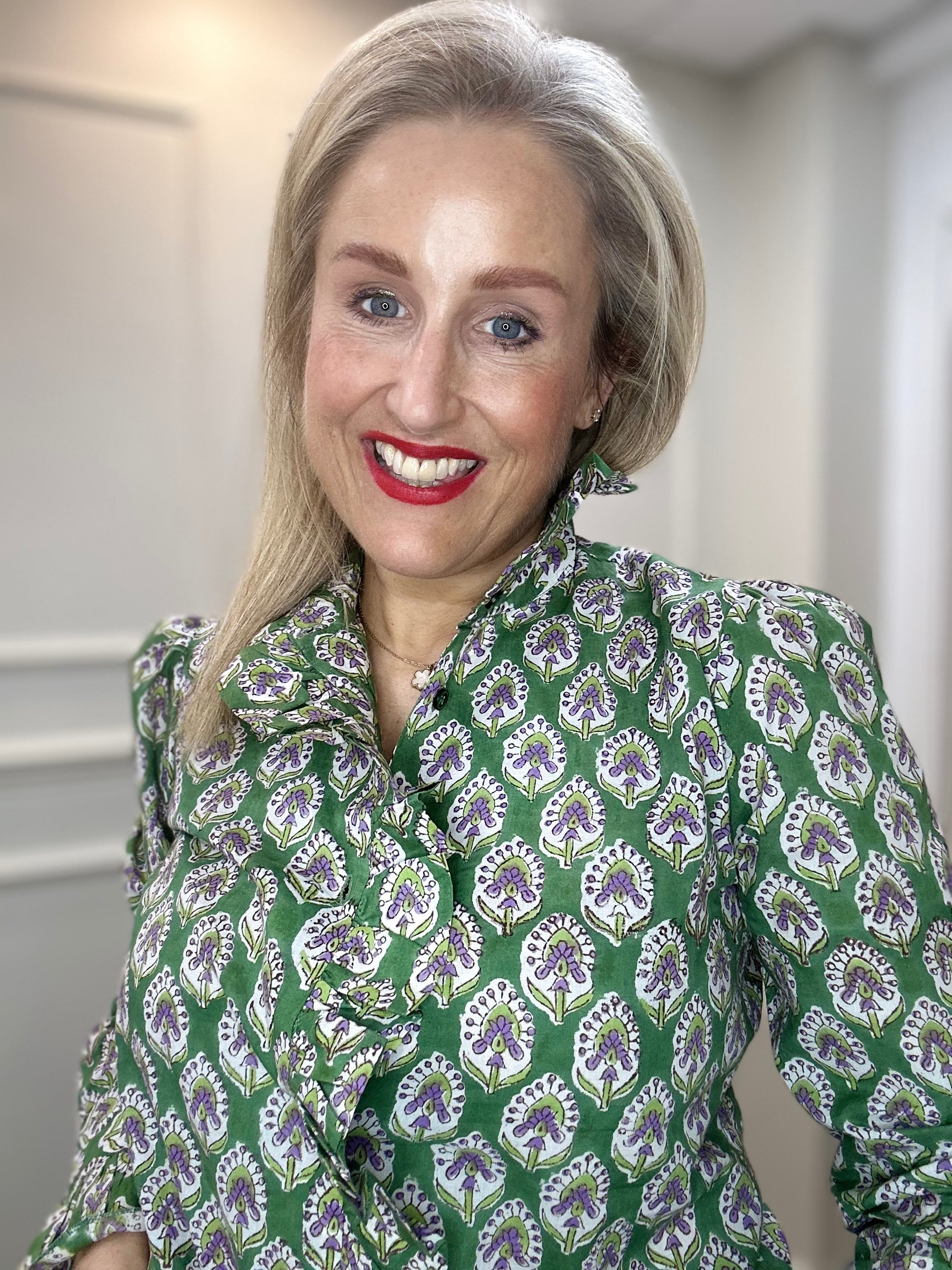 Bibi Shirt, Cotton Desert Sage