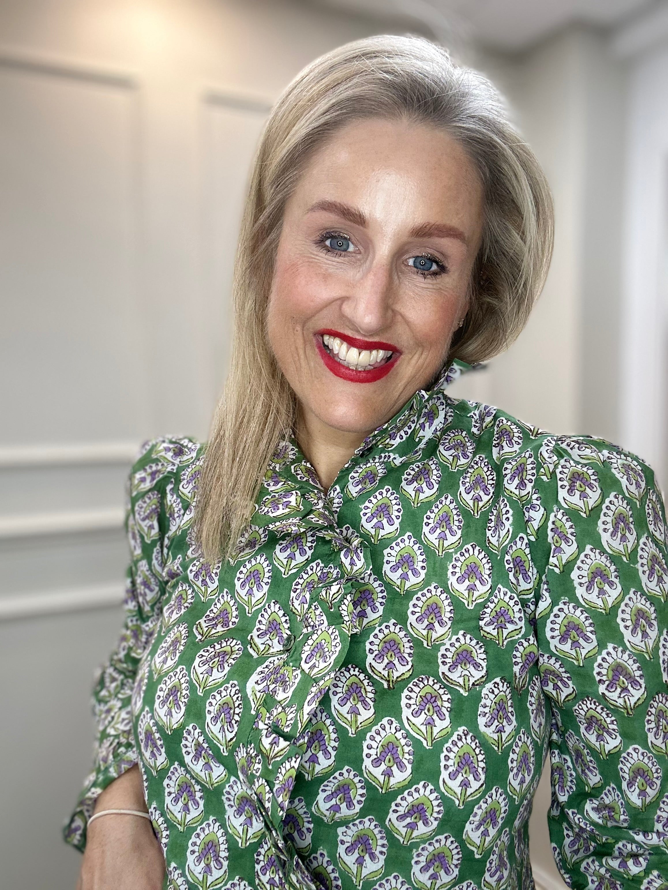 Bibi Shirt, Cotton Desert Sage