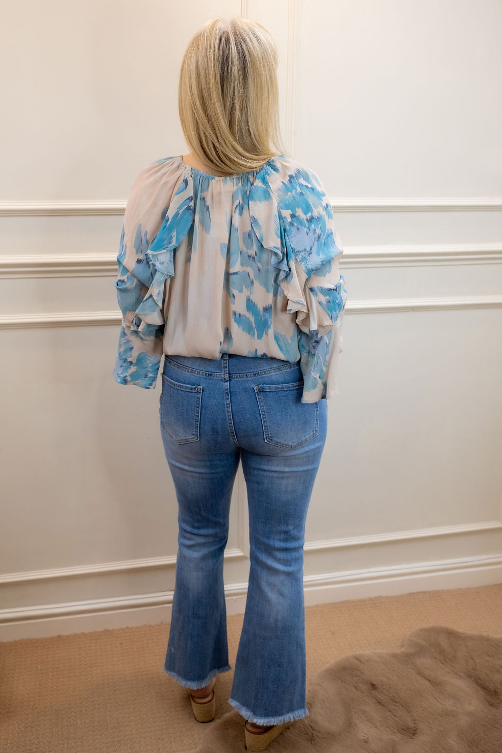 Keira Crop Jean, Mid-Blue