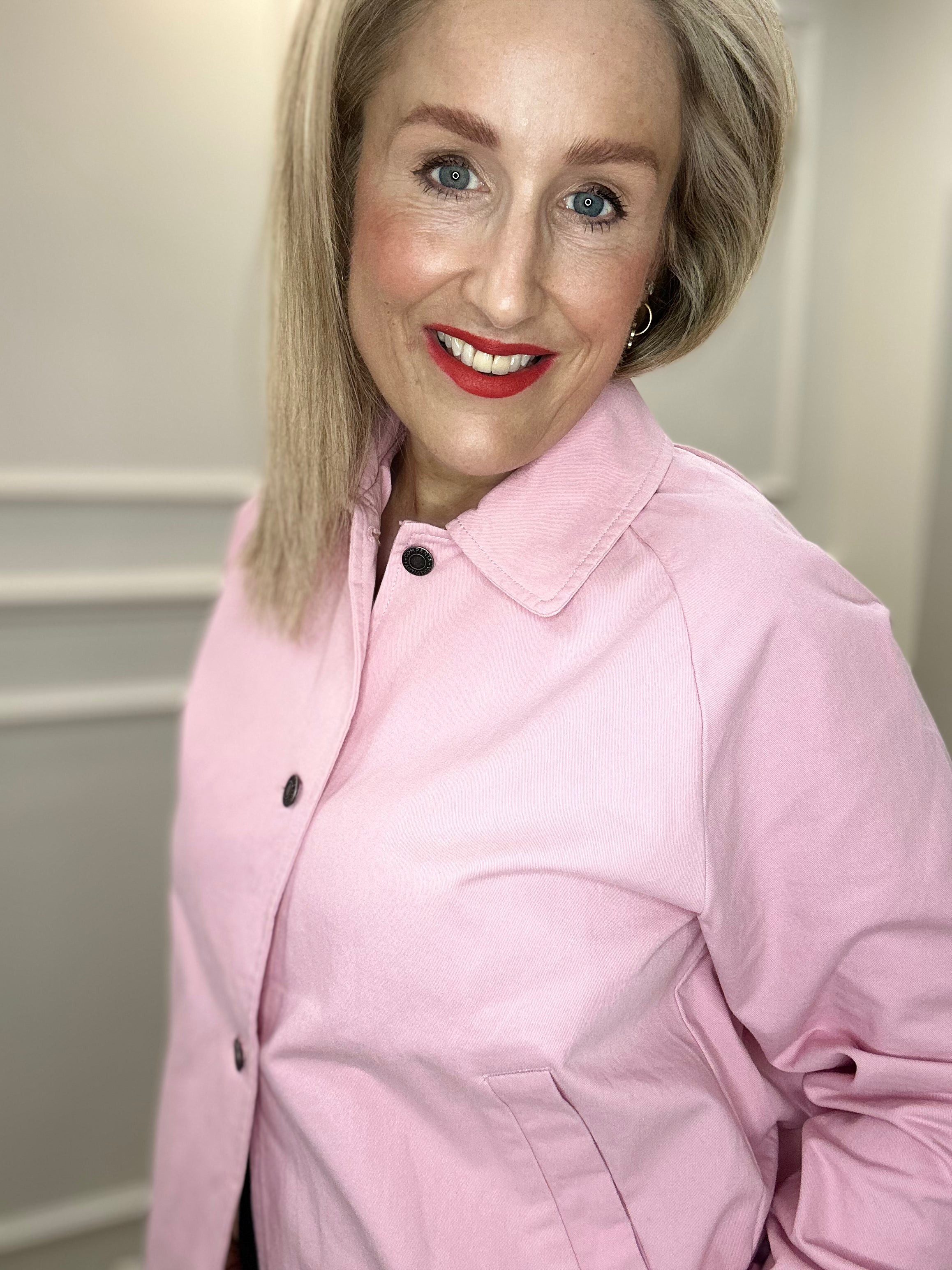 Graciela Shirt Jacket, Pink