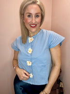 Felicia Shirt, Powder Blue