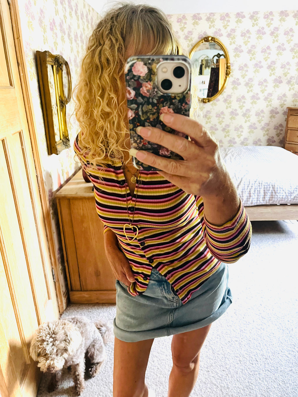 Josie Blouse, Multicolour Stripe