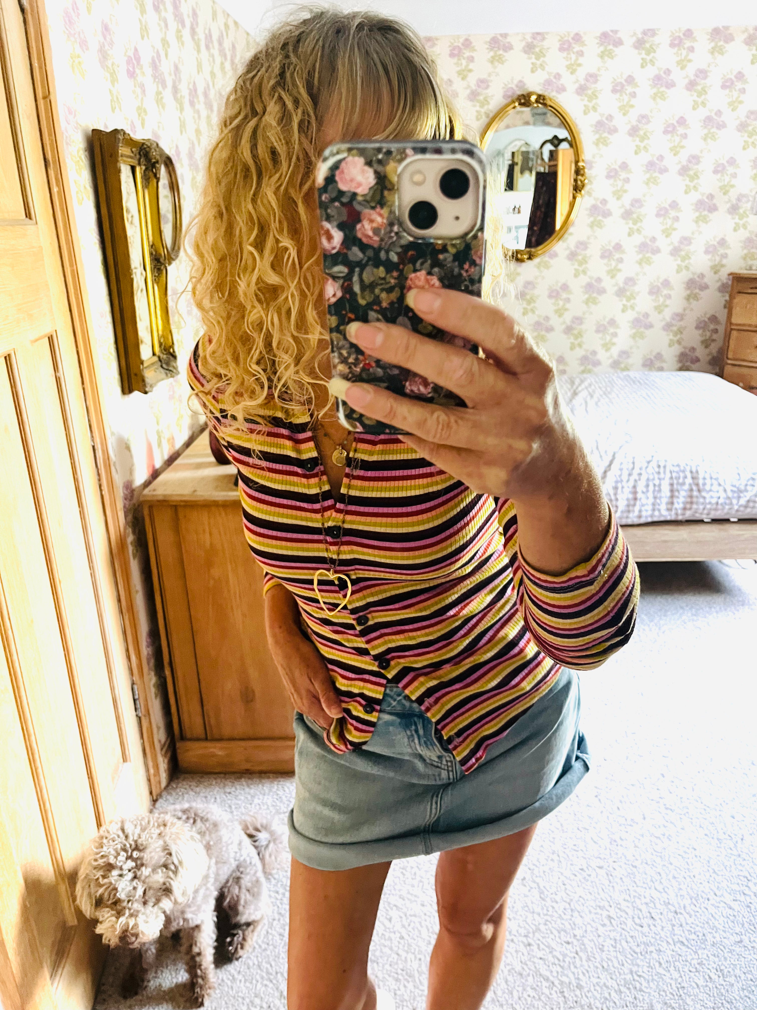 Josie Blouse, Multicolour Stripe