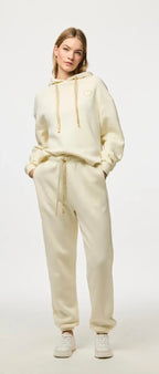 Chilli Sweatpant, White Pepper with Gold