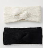 Benilla Headband 2-Pack, Cream & Black