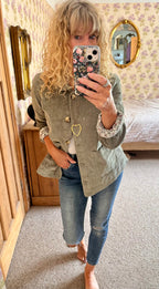 Ash Cord Jacket, Sage Green