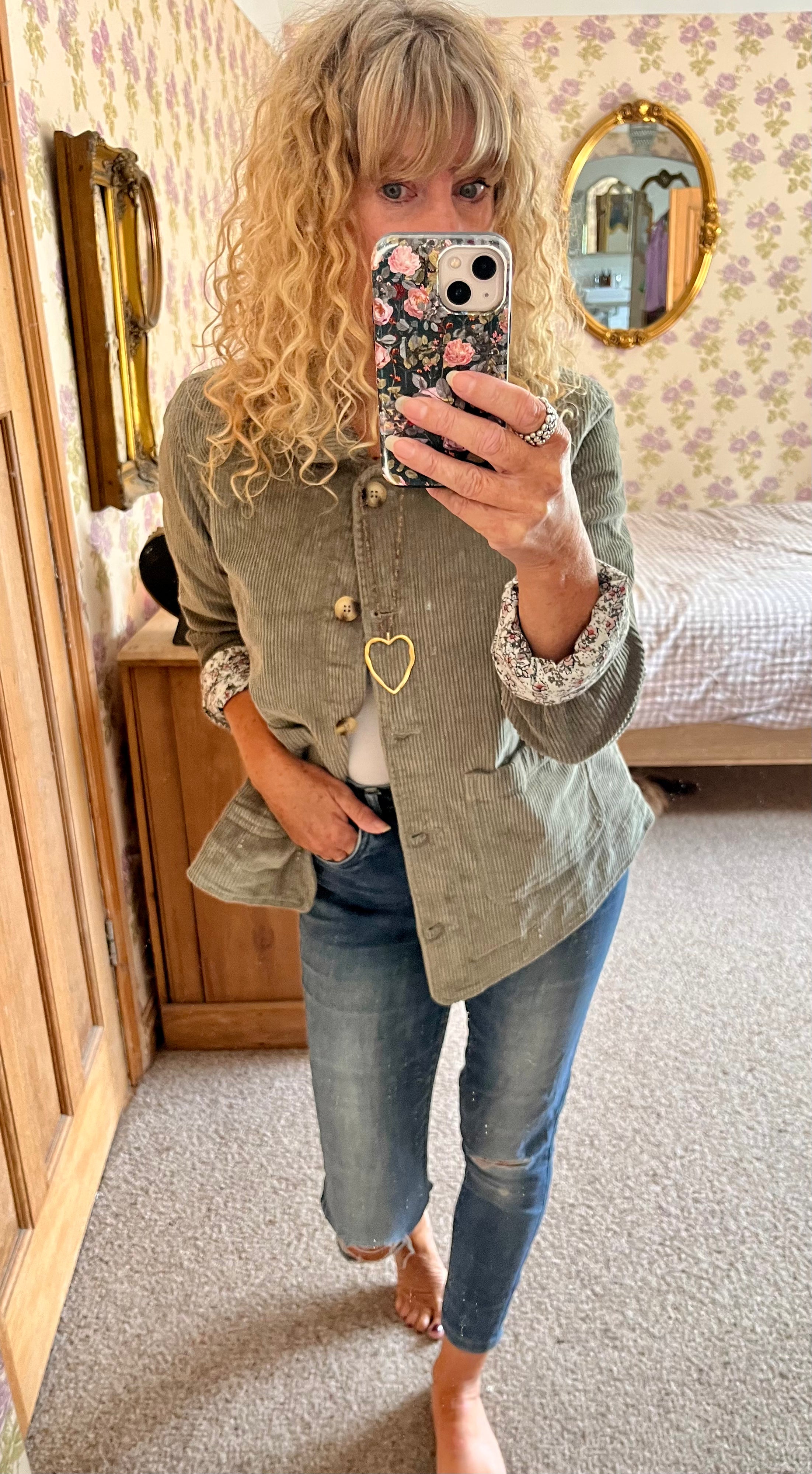 Ash Cord Jacket, Sage Green