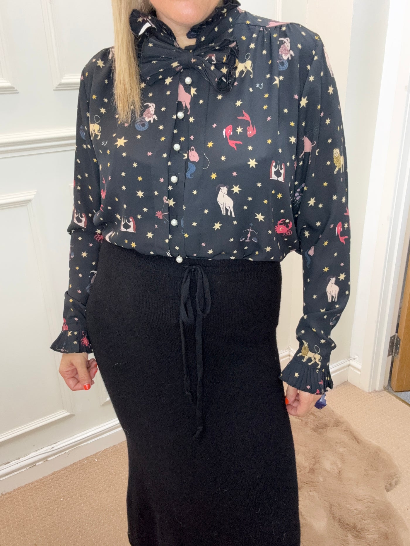 Tarot Reader Blouse, Black