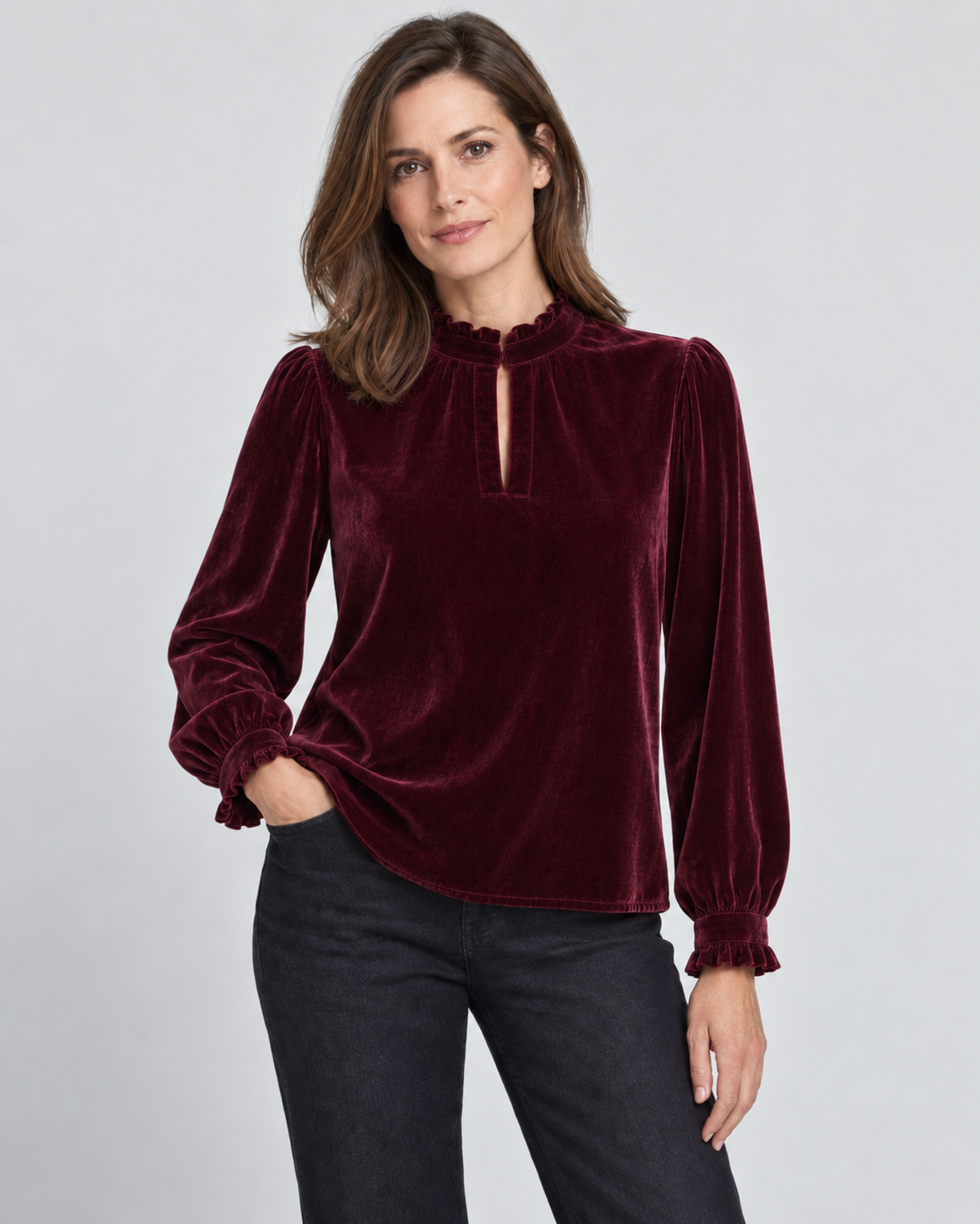 Barbara Long Sleeve Blouse, Fig