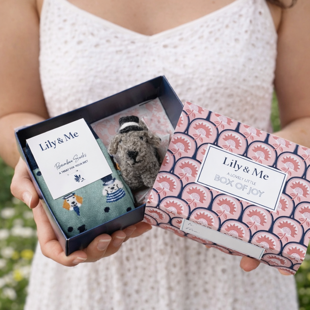 Dapper Gent Keyring & Socks Gift Box