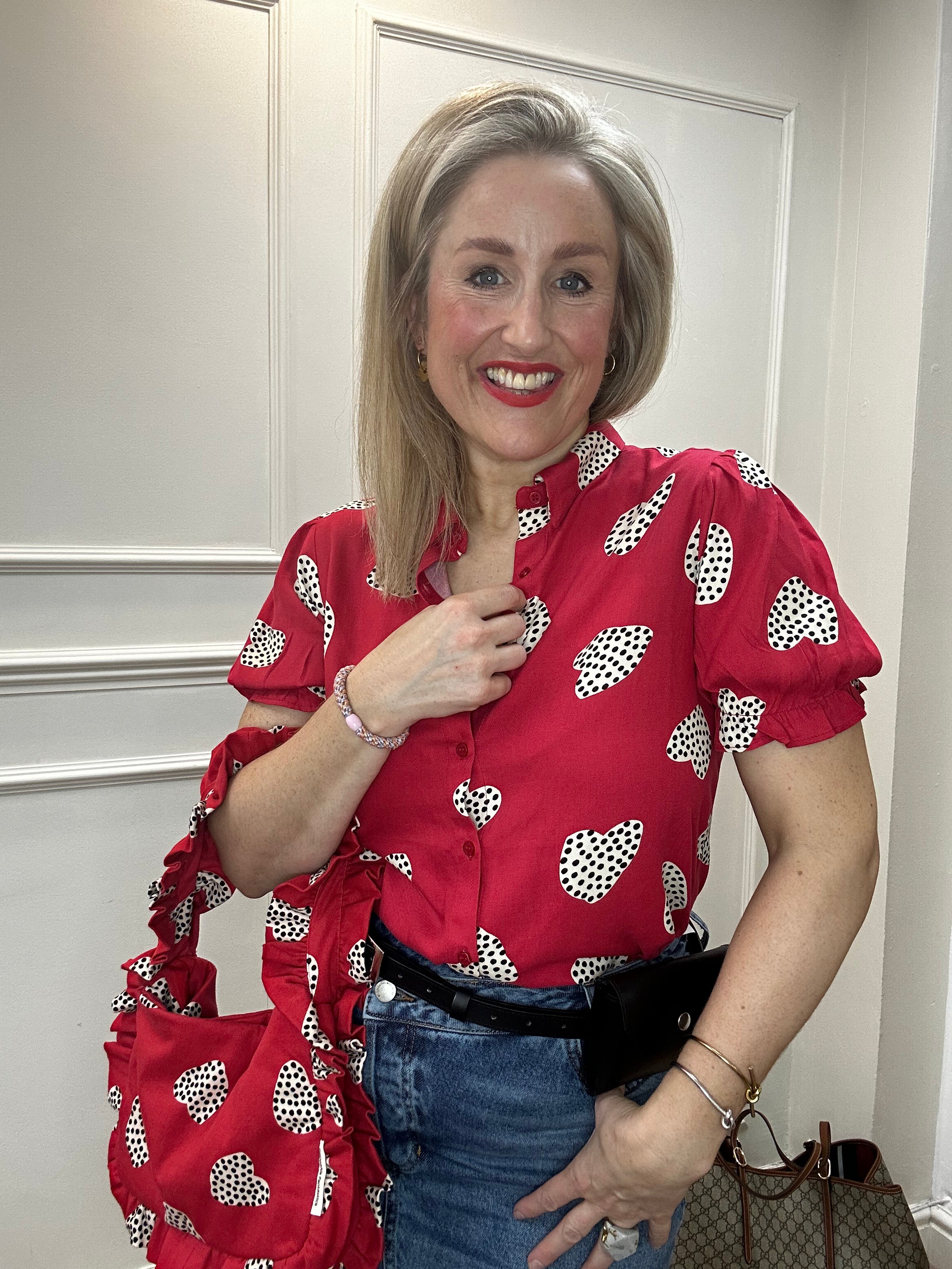 Estela Shirt, Harmony Red