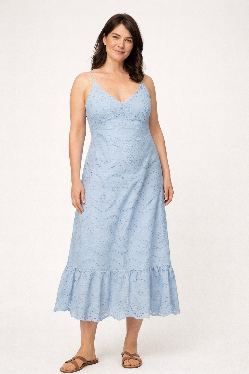 Vilde Strap Dress, Cashmere Blue