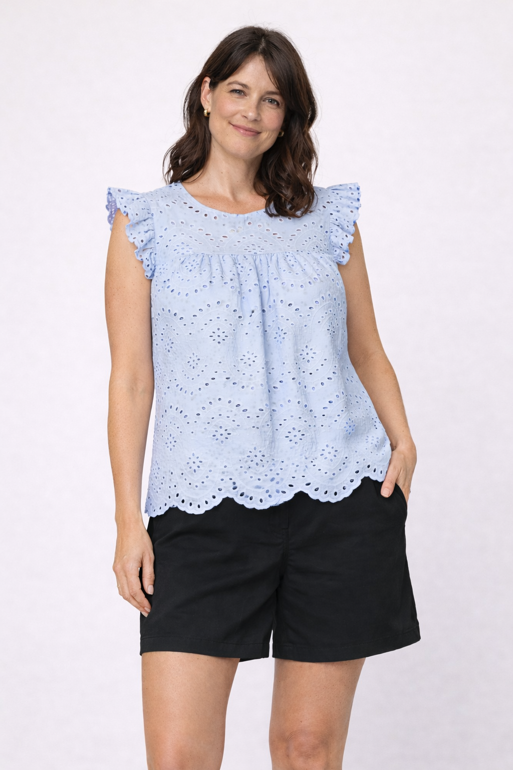 Vilde Top, Cashmere Blue