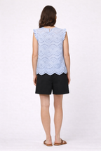 Vilde Top, Cashmere Blue