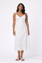 Vilde Strap Dress, Bright White