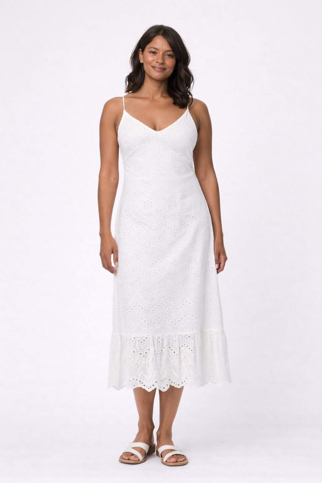 Vilde Strap Dress, Bright White