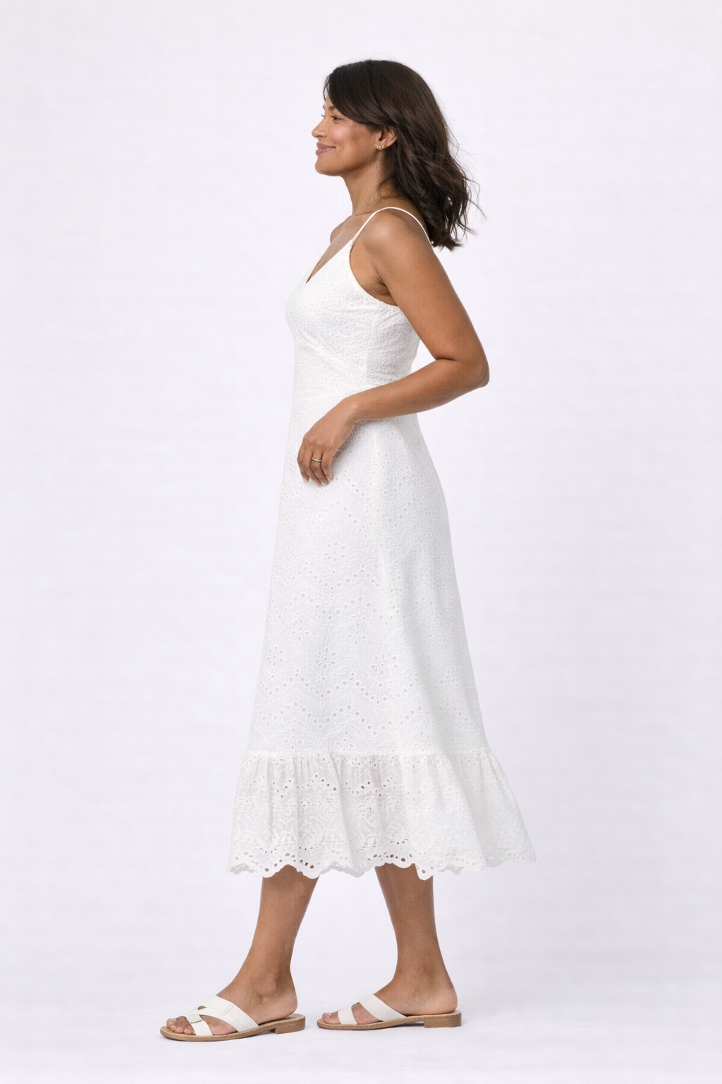 Vilde Strap Dress, Bright White