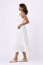 Vilde Strap Dress, Bright White