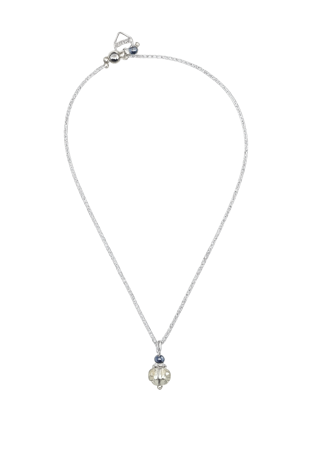 Silver Hematite Belle Chain Necklace