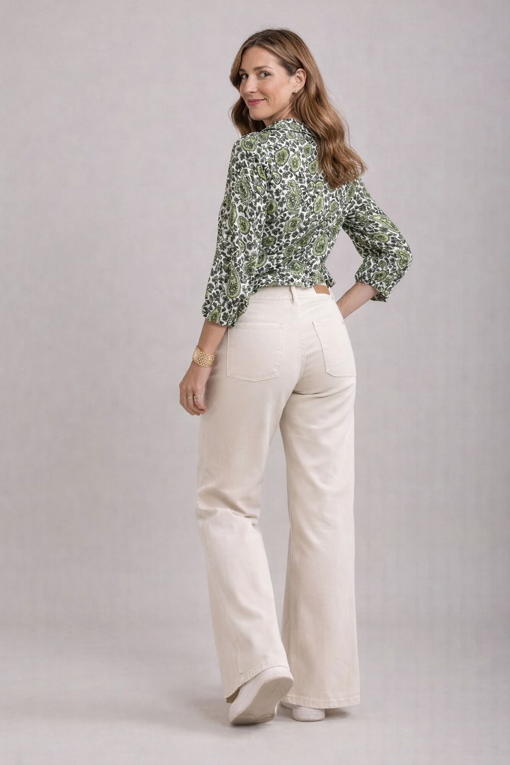 Rowan Jean - Wide Leg, Biscuit