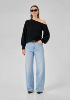 Siva Off-Shoulder Knit, Black