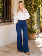 Rowan Jean - Wide Leg, Dark Indigo