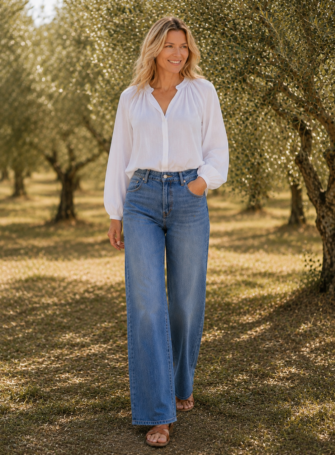 Birch Jean, Mid-Blue Denim
