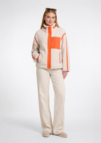 Bisma Cropped Jacket, Birch with Orange