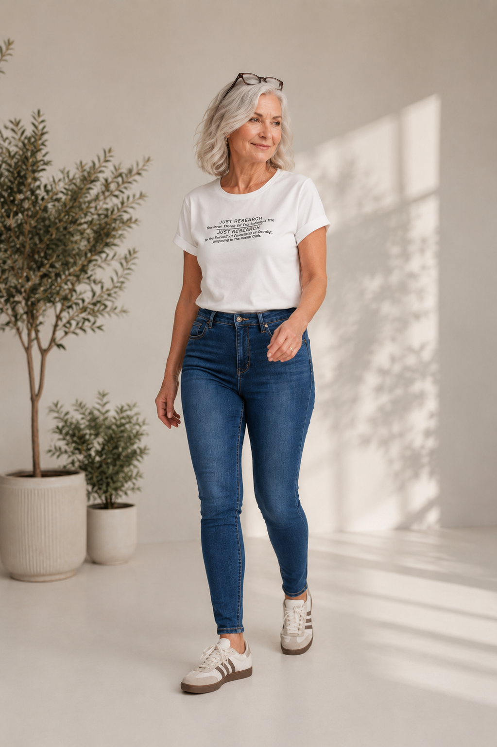 Maya Stretch Jean, High Waist, Indigo Blue