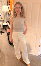 Hozana Sleeveless Top, Hydrangea Stripe