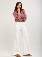 Rowan Jean - Wide Leg, White