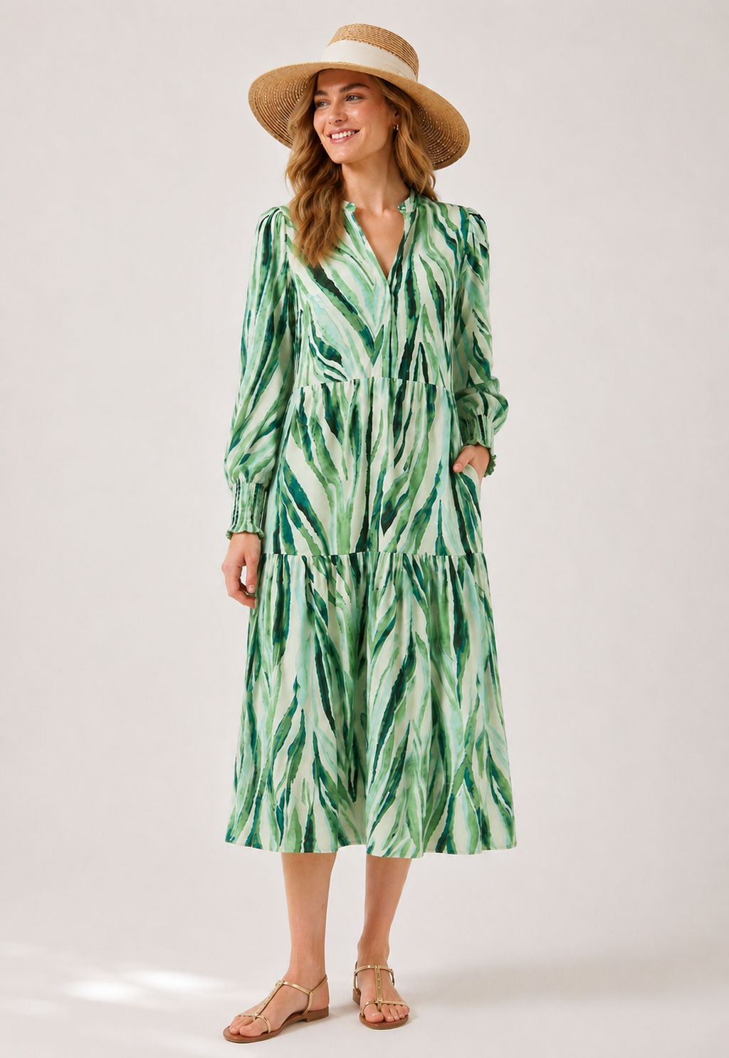 Asina Long Dress, Pristine Zelly