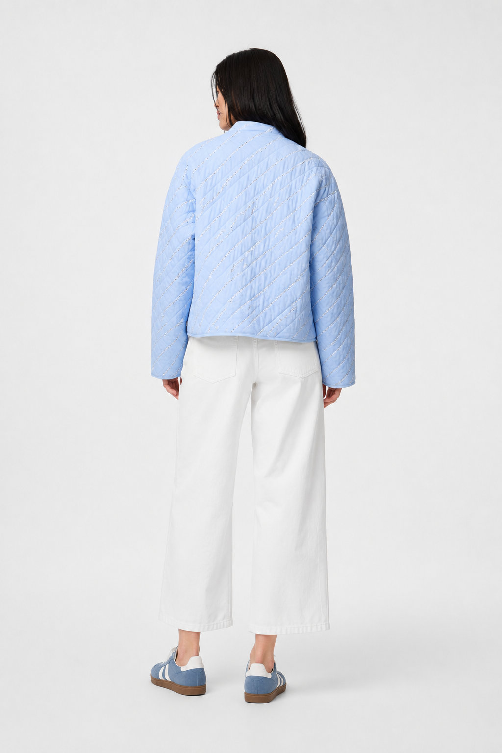 Rikke Quilted Jacket, Cashmere Blue