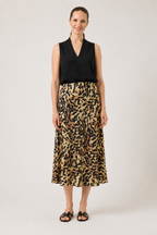 Pella Skirt, Black Leo Print