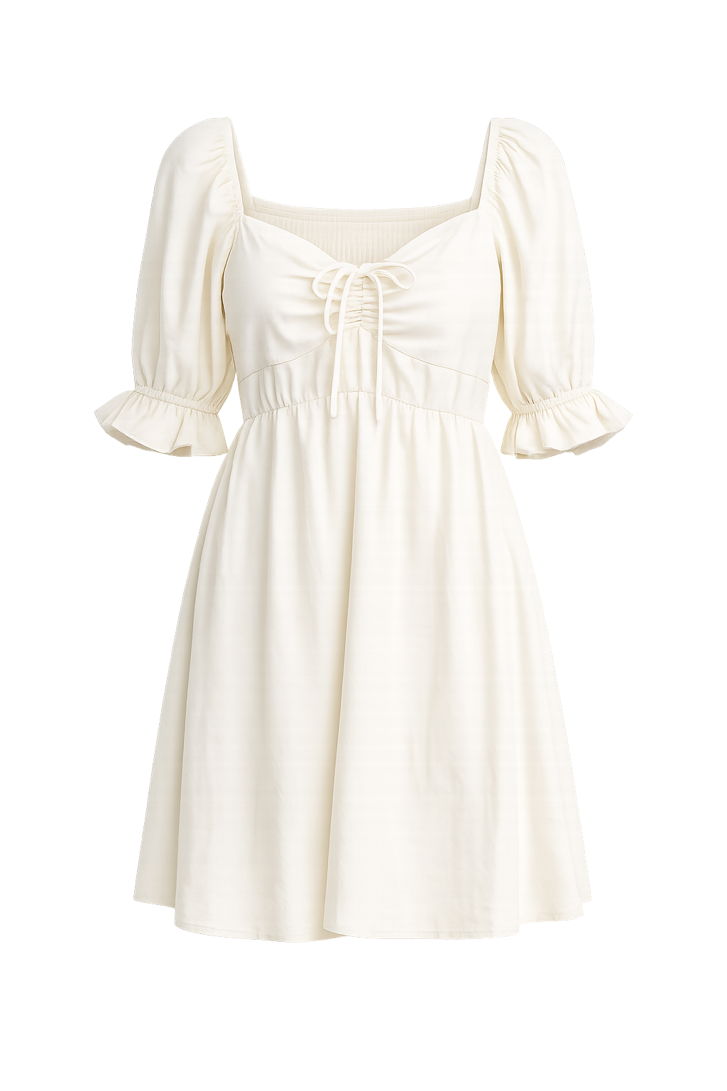 Falakka Short Dress, Off White