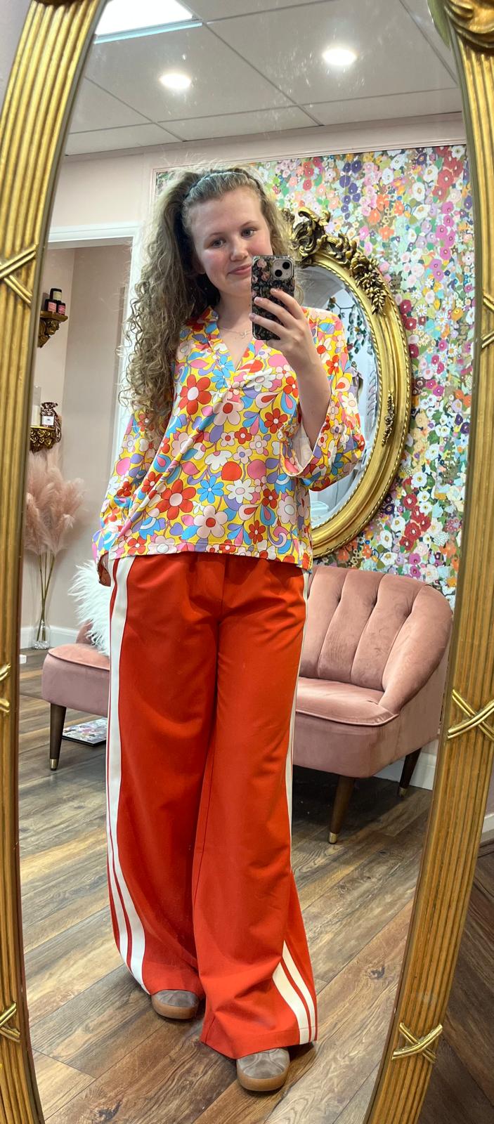 Catalina Blouse, Retro Bloom