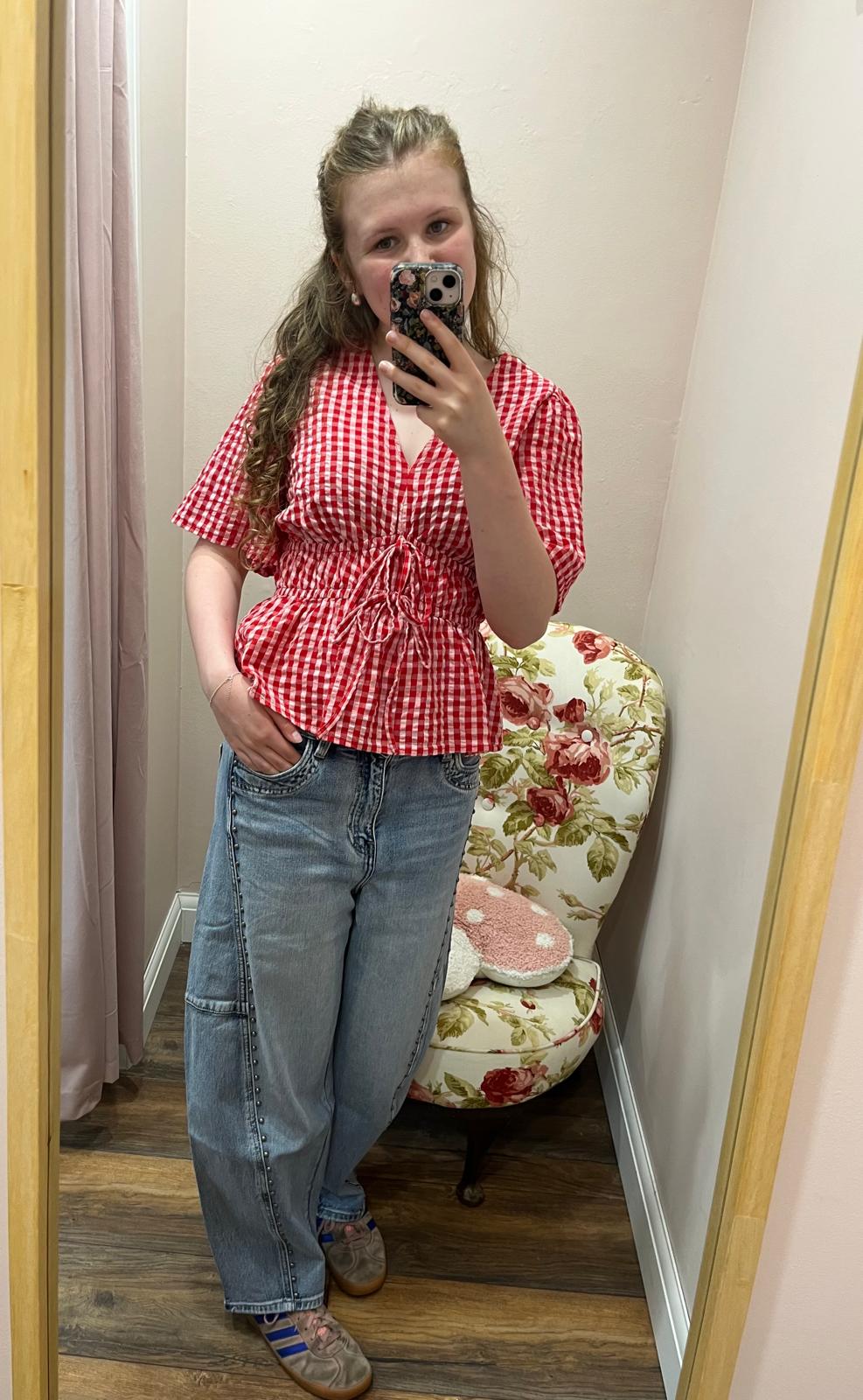 Cordelia Top, Red