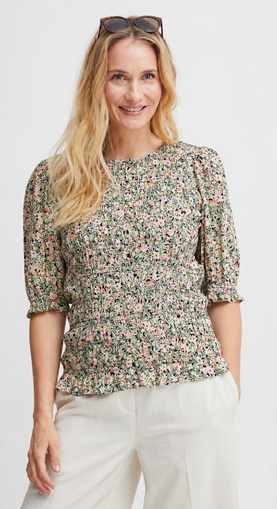 Malu Blouse, Camellia Rose Mix