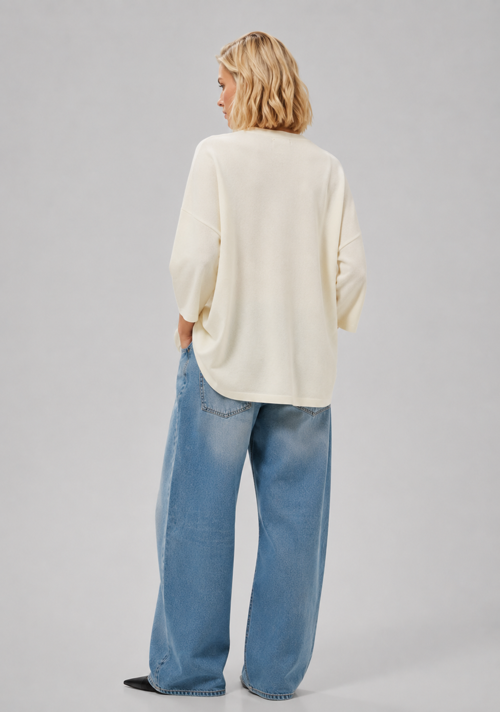 Kir Knit Pullover, Snow White