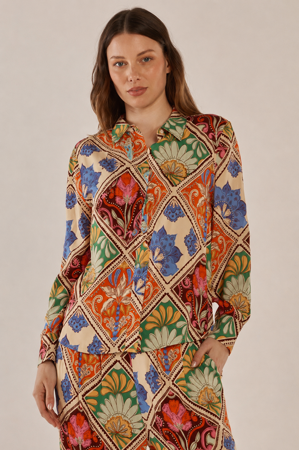 Frida Floral Shirt, Villa Floral Print