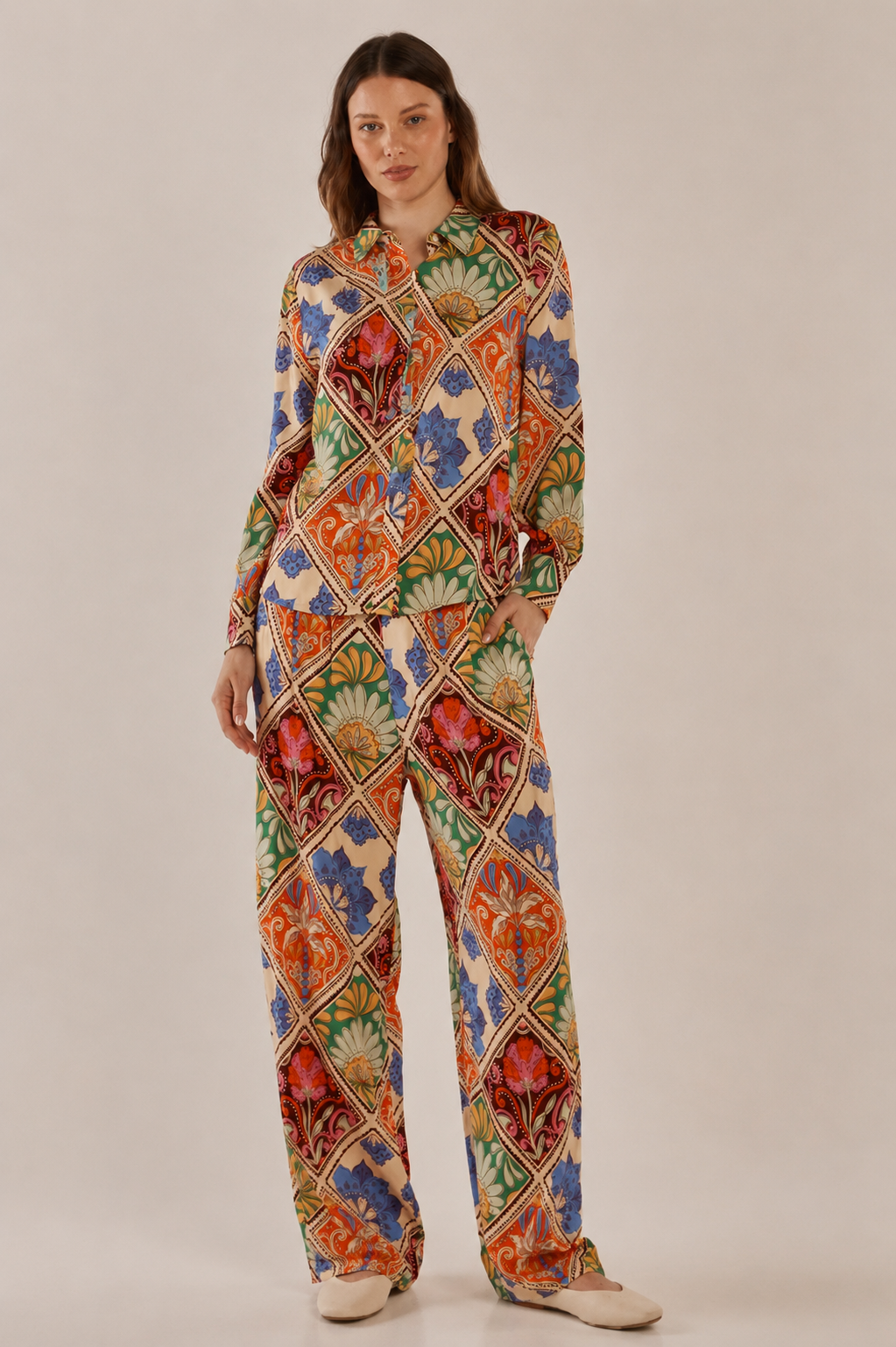Frida Floral Shirt, Villa Floral Print