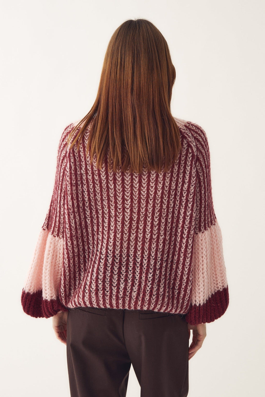 Liana Knit Sweater, Rust Blush Combo