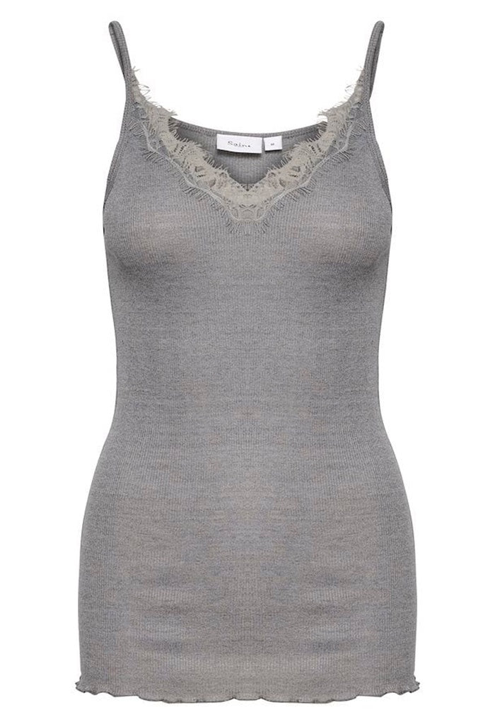 Maya Top, Mist Grey Melange