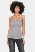 Maya Top, Mist Grey Melange