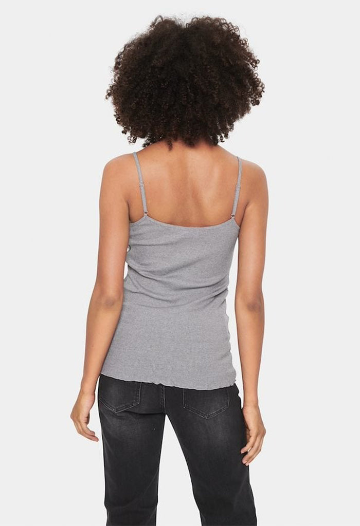 Maya Top, Mist Grey Melange