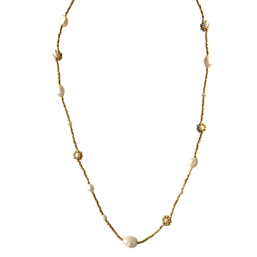 Necklace Pearl Flower